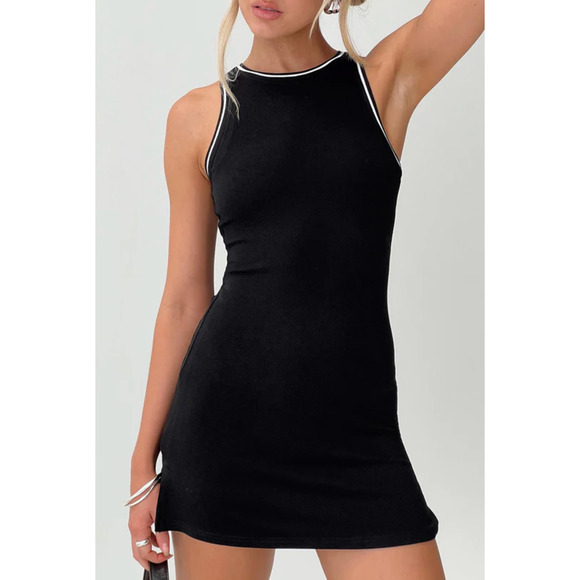 Princess Polly Dresses & Skirts - NWT Princess Prolly PACCHERI MINI DRESS BLACK size 4